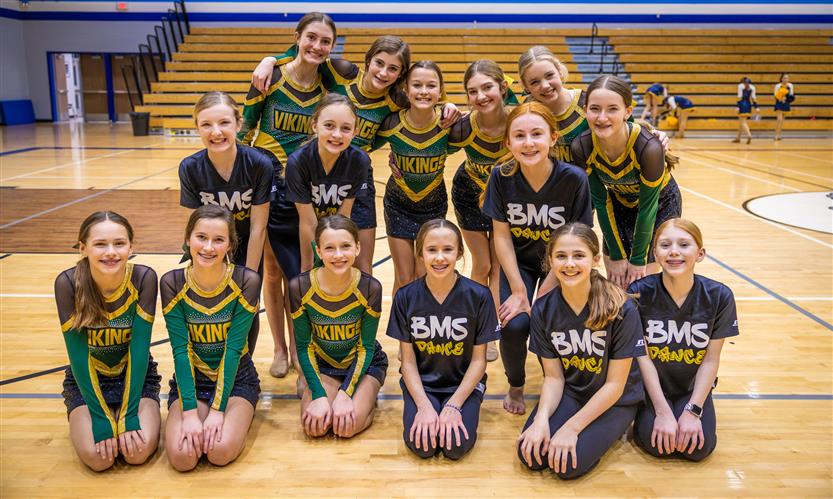 Middle school dance team performs during showcase